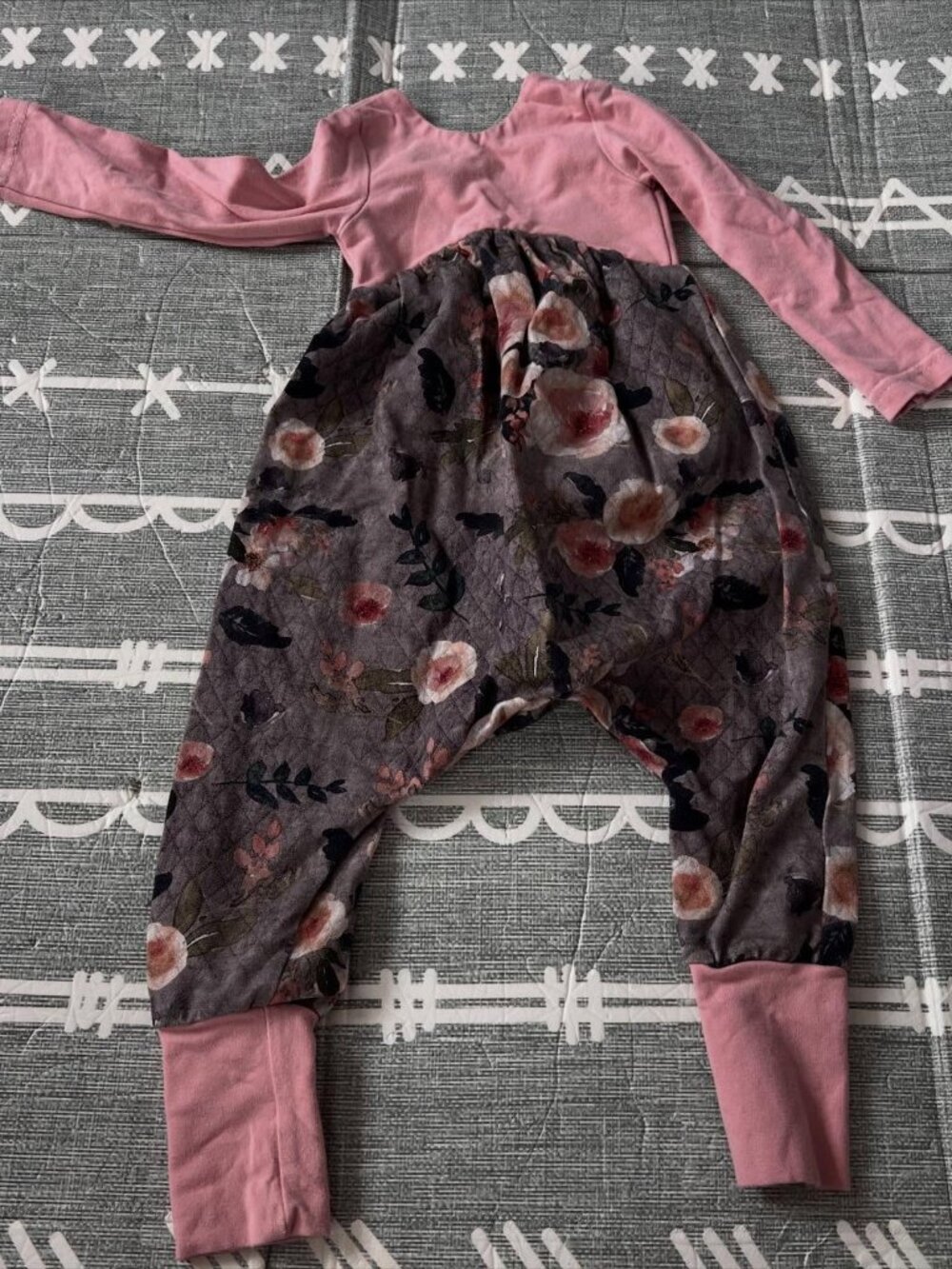 Monkey & Toad LS Romper Handmade Small Shop